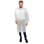 Bata em PE Branco C/Molas - 10un